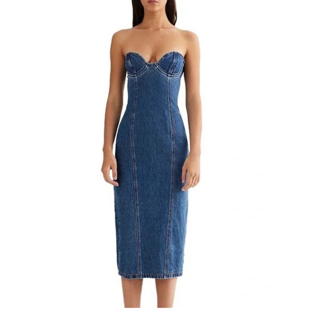 Brand new Lioness denim Smokeshow dress